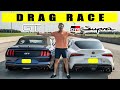 2021 Toyota Supra GR vs Ford Mustang GT 10 Speed, drag and roll race!