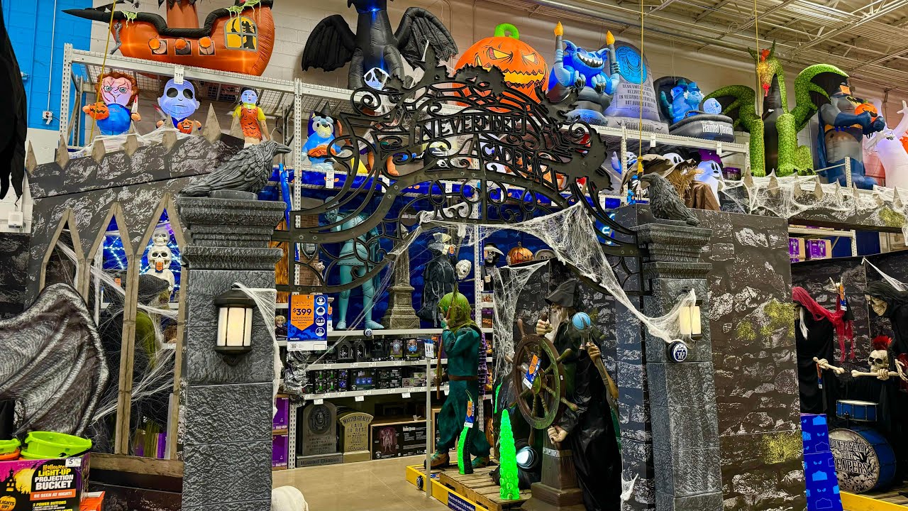 Lowes halloween animatronics and decorations youtube