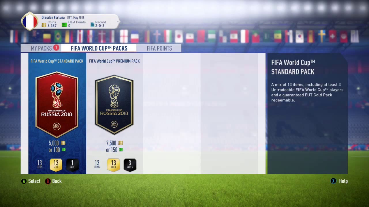 Fifa 18 World Cup Icon Pack (92+ in a pack)