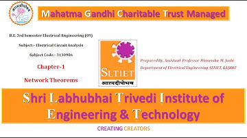 GTU Electrical Circuit Analysis Video Lectures| ECA Chapter 1  Part 1