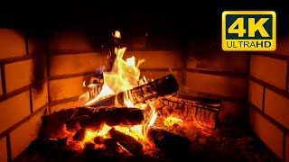 🔥 4K Fireplace Burning (NO ADS). Wood Burning (3 HOURS). Relaxing Fire &amp; Crackling Fireplace Sounds