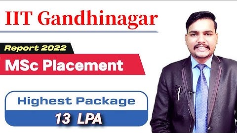 IIT Gandhinagar MSc Placement 2022