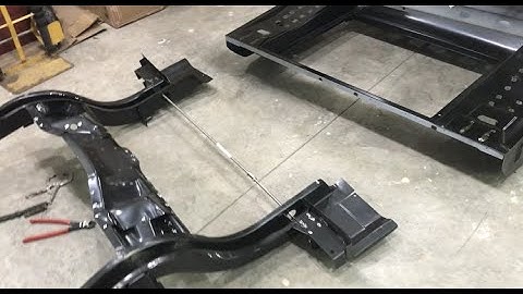 67 Mustang rear frame rail welding and transition pan and trunk floor prep - Part 15