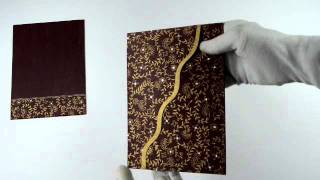 D-2318, Deep marron Color, Light Weight Cards, Designer Multifaith Invitations, Card with Rhinestone