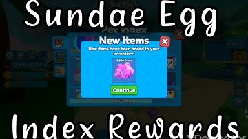 🍨Sundae Egg ✔INDEX REWARDS✔- Mining Sim 2