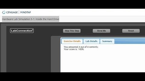 Hardware Lab Simulation 5-1: Inside the Hard Drive