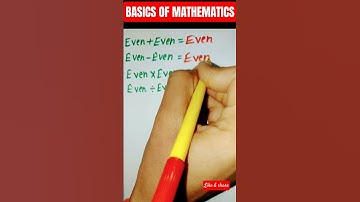 NO NEED TO CONFUSED IN EVEN RULE OF MATHEMATICS|| THINK BIG & LEARN|| #thinkbigandlearn #viral