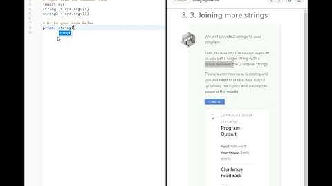 Intro to Python Codio Challenge 3. 3.