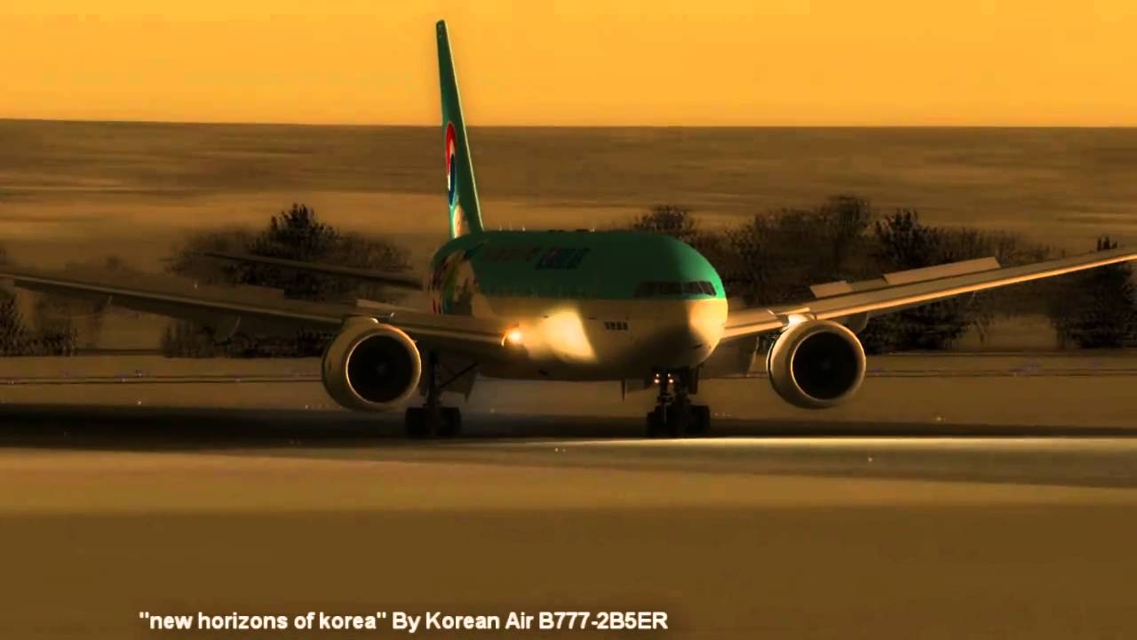 FS2004 Korean Air  with 'New horizons of korea'