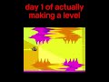 day 1 of making a level in geometry dash #gd #gaming