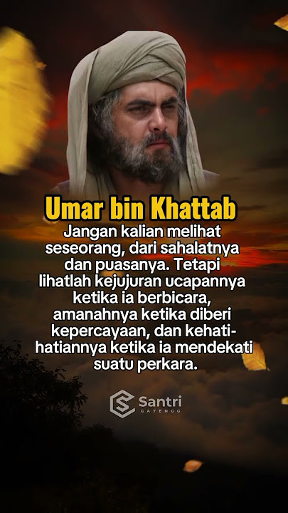 Nasehat Umar bin Khattab #umarbinkhatab #quotes