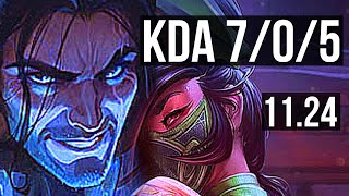SYLAS vs AKALI (MID) | 7/0/5, Godlike, 300  games | EUW Master | 11.24