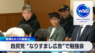 自民党 “なりすまし広告”で勉強会　前澤氏など対策訴え【WBS】（2024年4月10日）