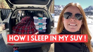 SUV Camping  No Build Option  How I Sleep In My Jeep On The Weekends! Solo Female Traveler