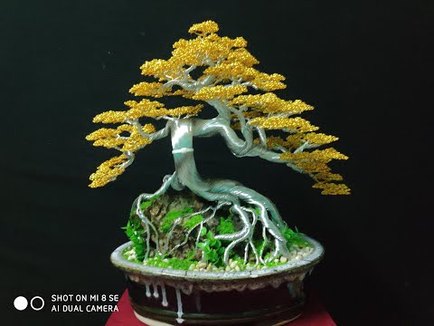 Hướng dẫn làm cây bonsai bằng dây đồng từ a đến z. Bonsai handmade | Foci