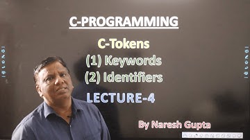 C tokens, Keywords, and Identifiers | C Tutorial in Hindi | PART - 4