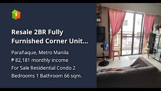 Resale 2BR Fully Furnished Corner Unit with 2 Balcony and Laundry areas Pet Friendly and Flood Free