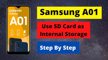 Use SD Card as Internal Storage Samsung A01 ( Step by Step Guide)