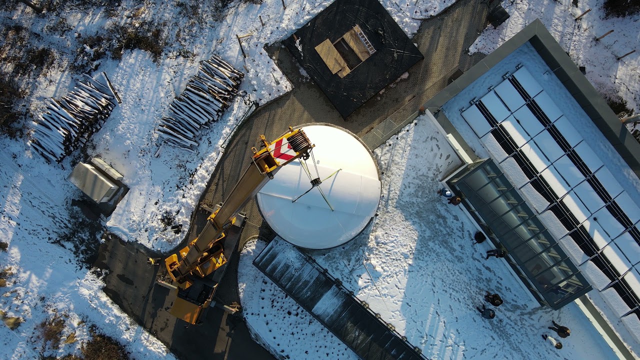 Csillagda kupola felhelyezés