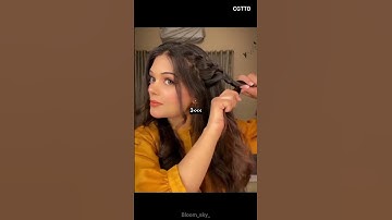 Try this hairstyle with lehenga #shorts#aesthetic#hairstyle#viralvideo #Bloom_sky_