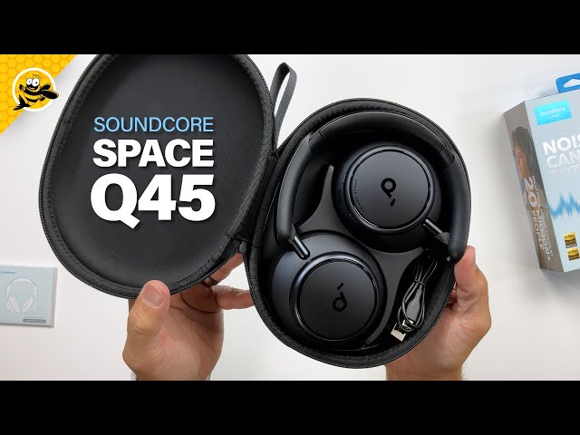 Soundcore Space Q45 Wireless ANC Headphones - Unboxing, Mic Test & First  Review! 