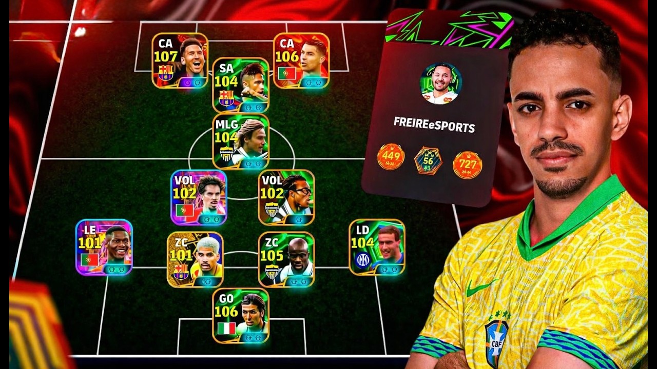 Ajeitando Times + Liga eFootball + X1 |  eFootball 26 Mobile - #100K