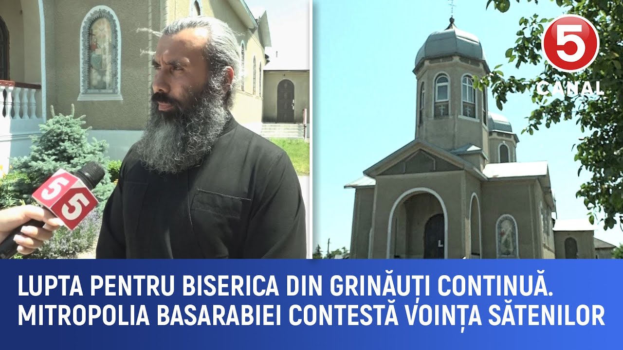 Scandalul la biserica din Grinăuți continua. În urma votului, lăcașul a rămas la Mitropolia Moldovei