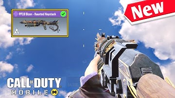 COD Mobile New PP19 Bizon Haunted Haystack Hardpoint TDM Gameplay | CODM battle Pass Guns Gameplay.