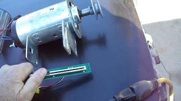 dc motor and controller with slide potentiometer