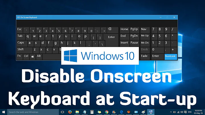 How to Disable Onscreen Keyboard at Start-up in Windows 10