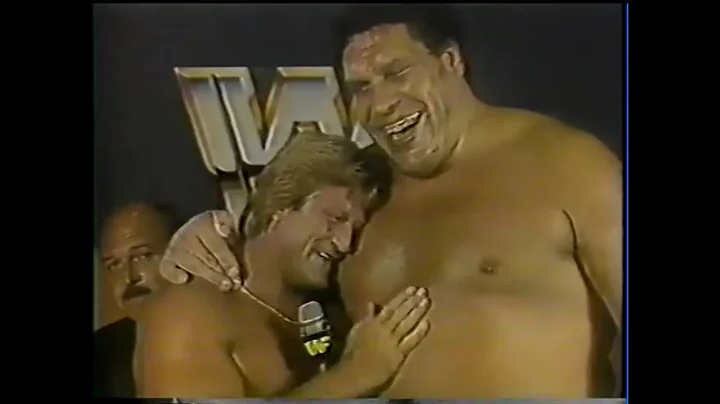 Andre The Giant & Paul Orndorff MSG promo #1 - aired 8/3/85