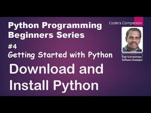#4 Getting Started With Python - Download and Install Python - YouTube