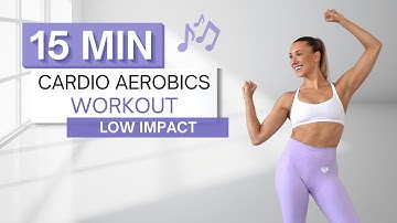 15 min CARDIO AEROBICS WORKOUT | All Standing | Low Impact | No Squats | Move to the Beat ♫