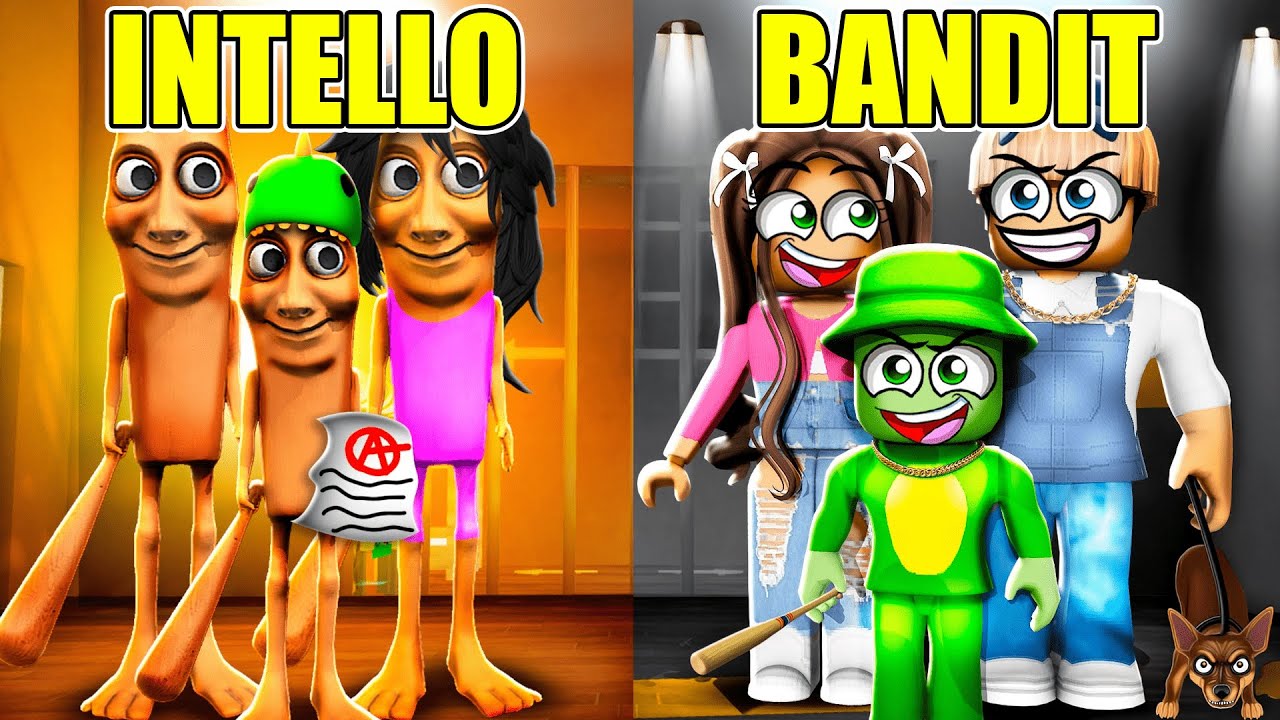 Bonne Élève SAHUR vs Élève BANDIT sur Roblox BROOKHAVEN !