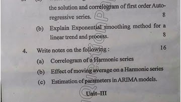 MSc Statistics 2nd Sem Applied Statistics Question Paper