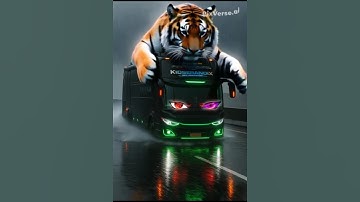 Bus Strobo Mata diterkam Harimau😱#strobomata #busmania #lampustrobo #fypシ゚viral