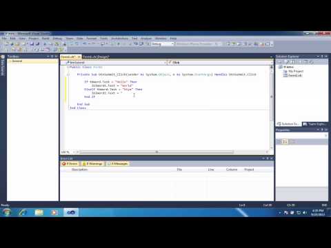 vb.net Intro to If Statements