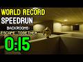 Backrooms: Escape Together | Level 0 No Clip WORLD RECORD | 0:15 SPEEDRUN