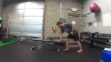 Split Stance Supported 1 Arm DB Row