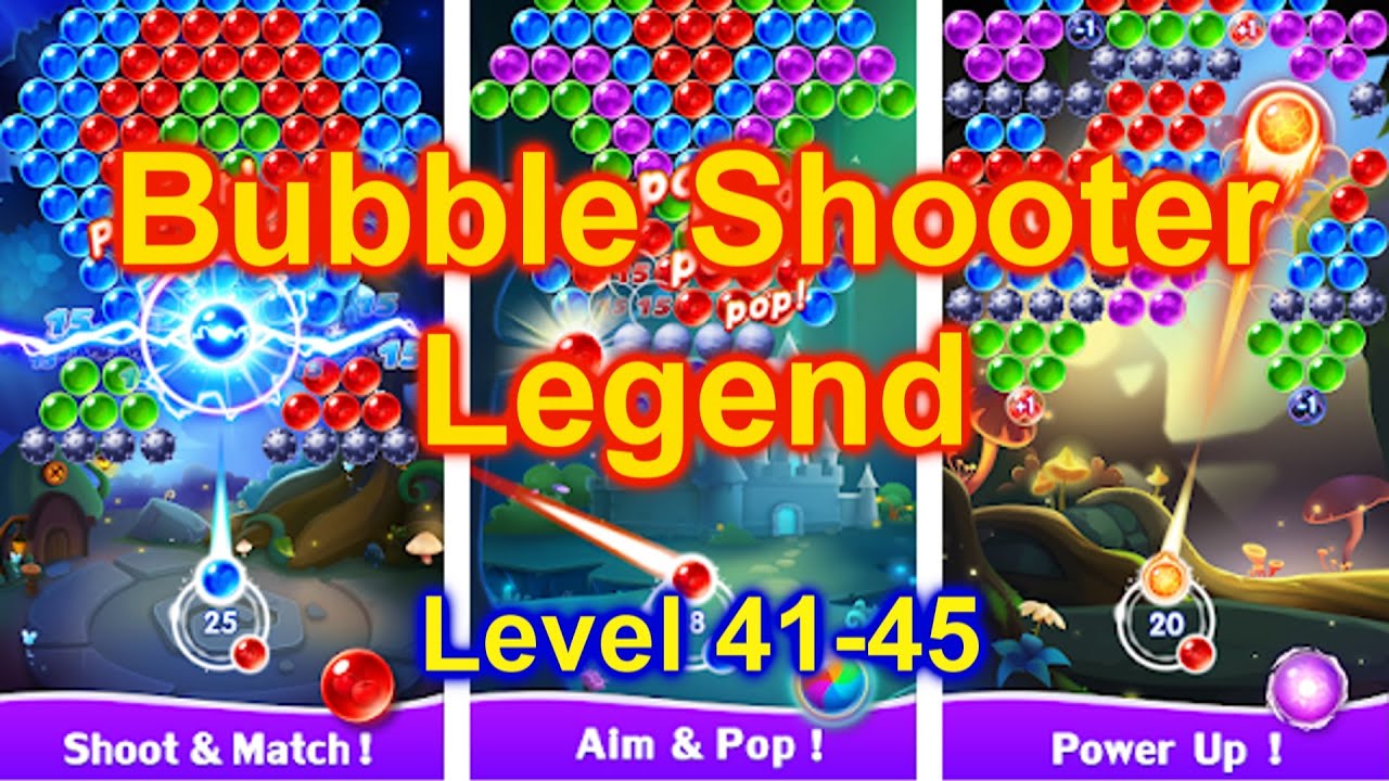 Bubble Shooter Rainbow Level 41 - 45 🚀 @GamePointPK 