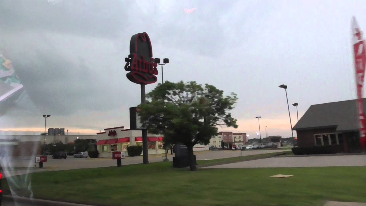 Supercell south tornado warned & cops Lawton Oklahoma storm chase ...