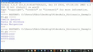 Python - Dicionários - Exemplo 03
