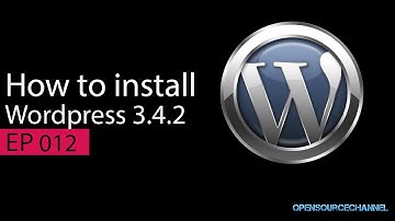 How to install Wordpress 3.4.2 on your Server