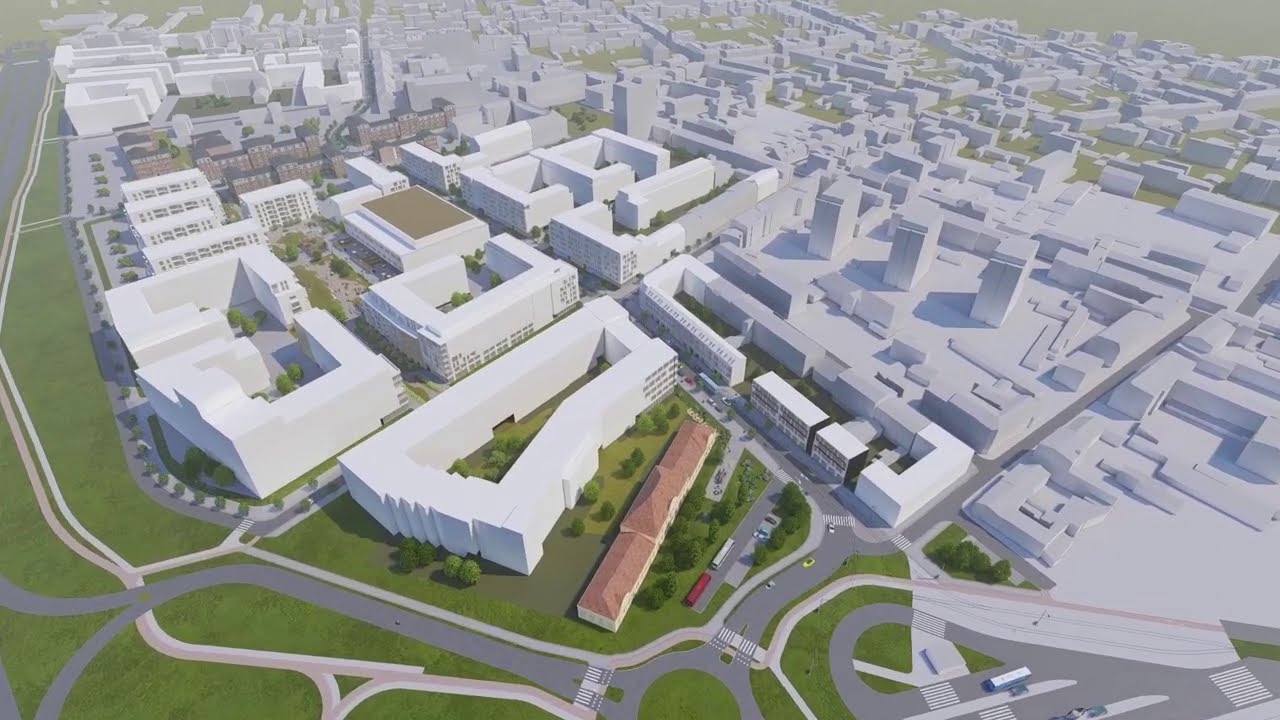 Wizualizacja możliwego zagospodarowania terenu - Bocianowo - Artyleryjska #bydgoszcz #industria