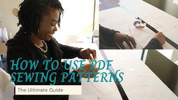 How to use PDF Sewing Patterns |  Print, Assemble,  Cut & Store PDF Pattern | Sewphilia Studio