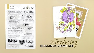 Altenew Stamps Intro - Blessings