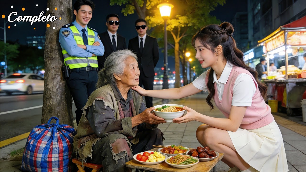 CEO finge ser guardia X probar a chica en cita a ciegas;al verla comprar fideos para mendiga!Amor!