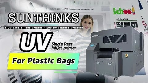 Sunthinks SU230 UV Single Pass Printer For Plastic Express Bags