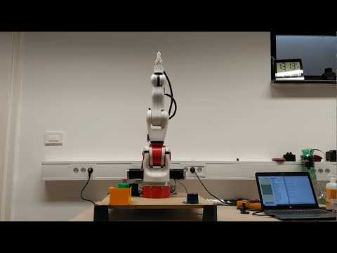 The first BNC3D Moveo robot arm test