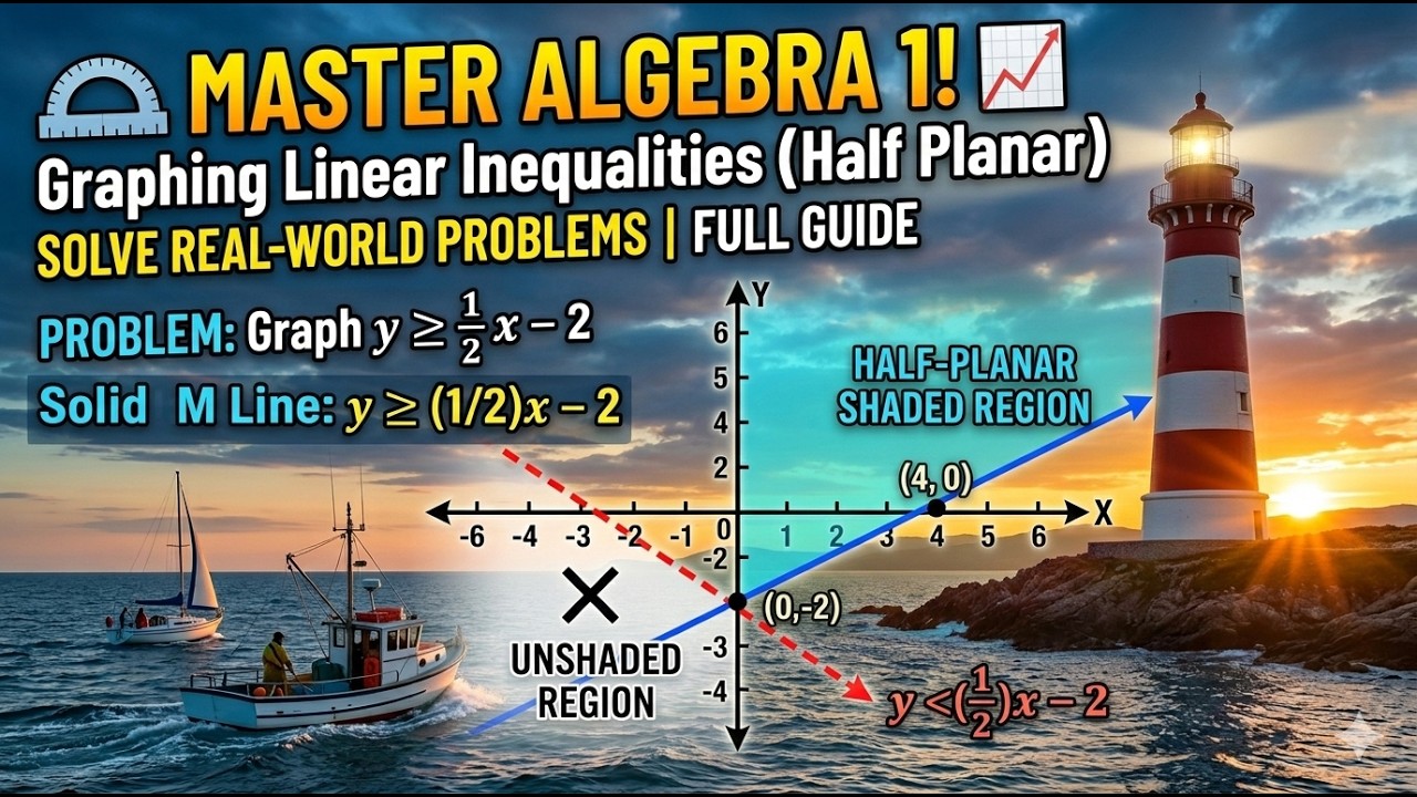 Algebra 1 Section 4.8: Graphing linear inequalities Monday March 2nd 2026